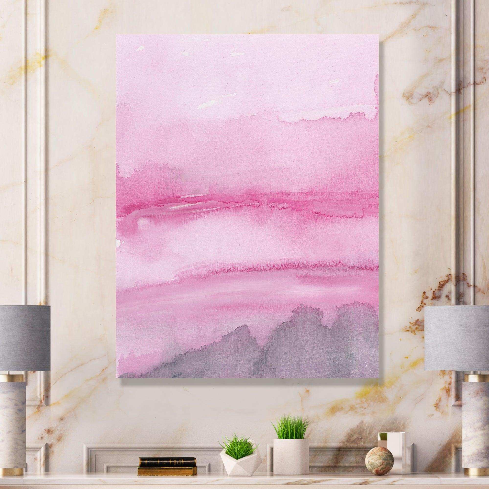 Pink Abstract Watercolor
