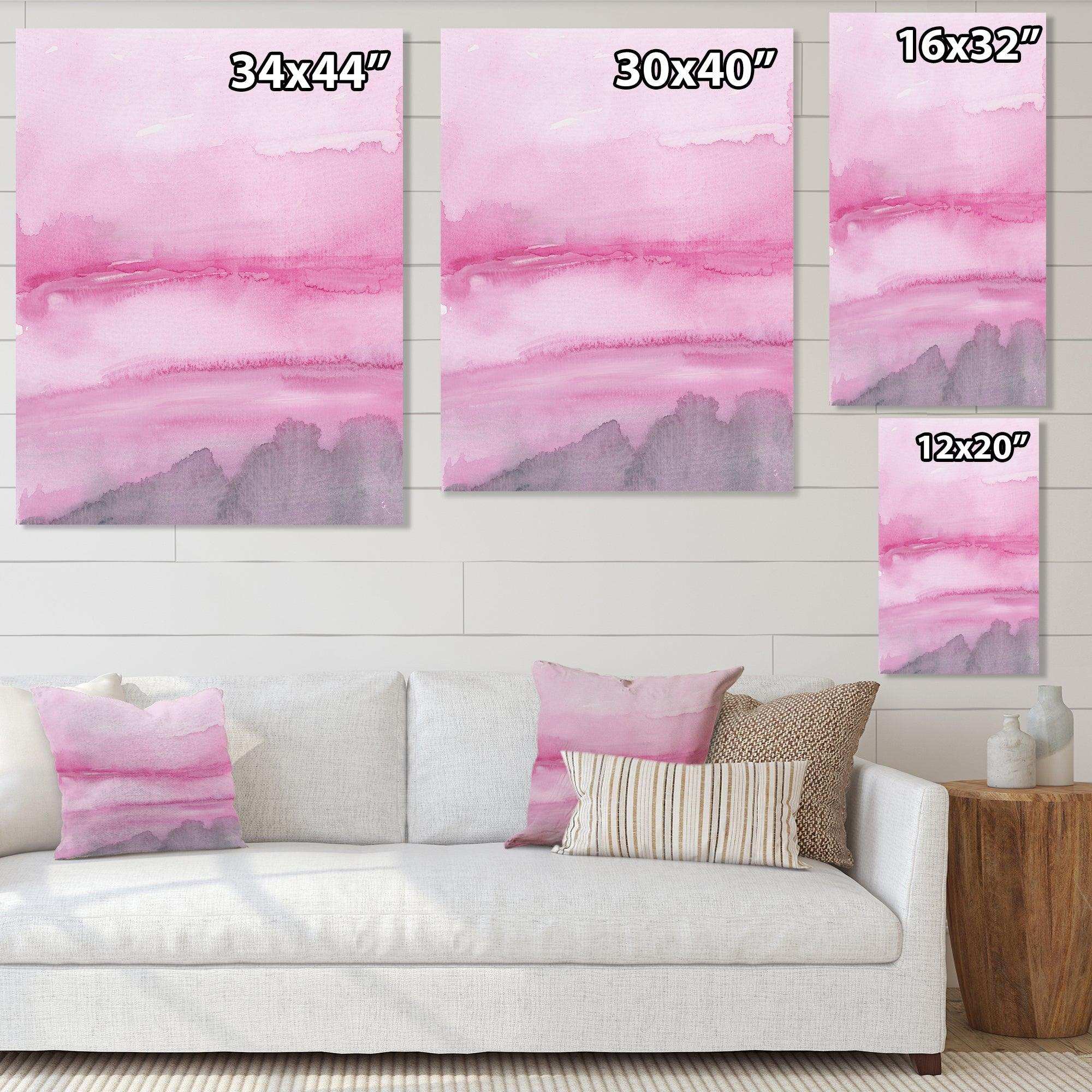 Pink Abstract Watercolor