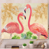 Gold Glam Flamingos