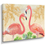 Gold Glam Flamingos