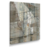 Silver and Beige Abstract Waterpainting