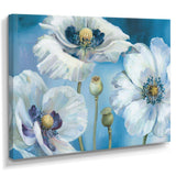 White Flower on Blue II