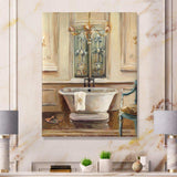Vintage Paris Bathtub Painting