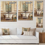 Vintage Paris Bathtub Painting