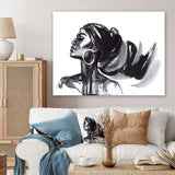 Monochrome Portrait of African American Woman IV