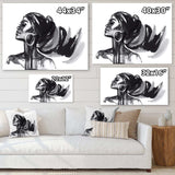 Monochrome Portrait of African American Woman IV