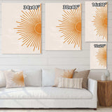 Orange Sun Print I