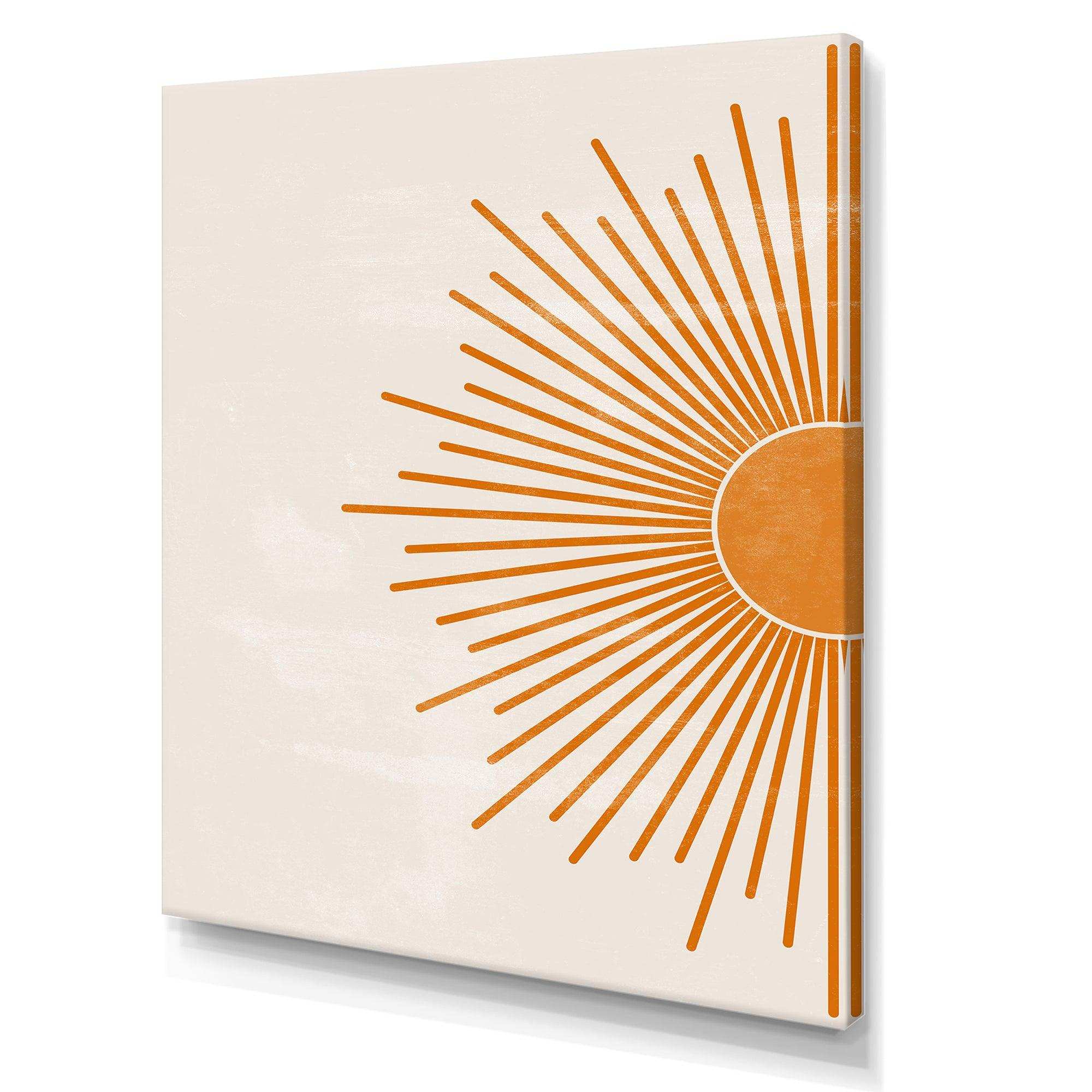 Orange Sun Print I