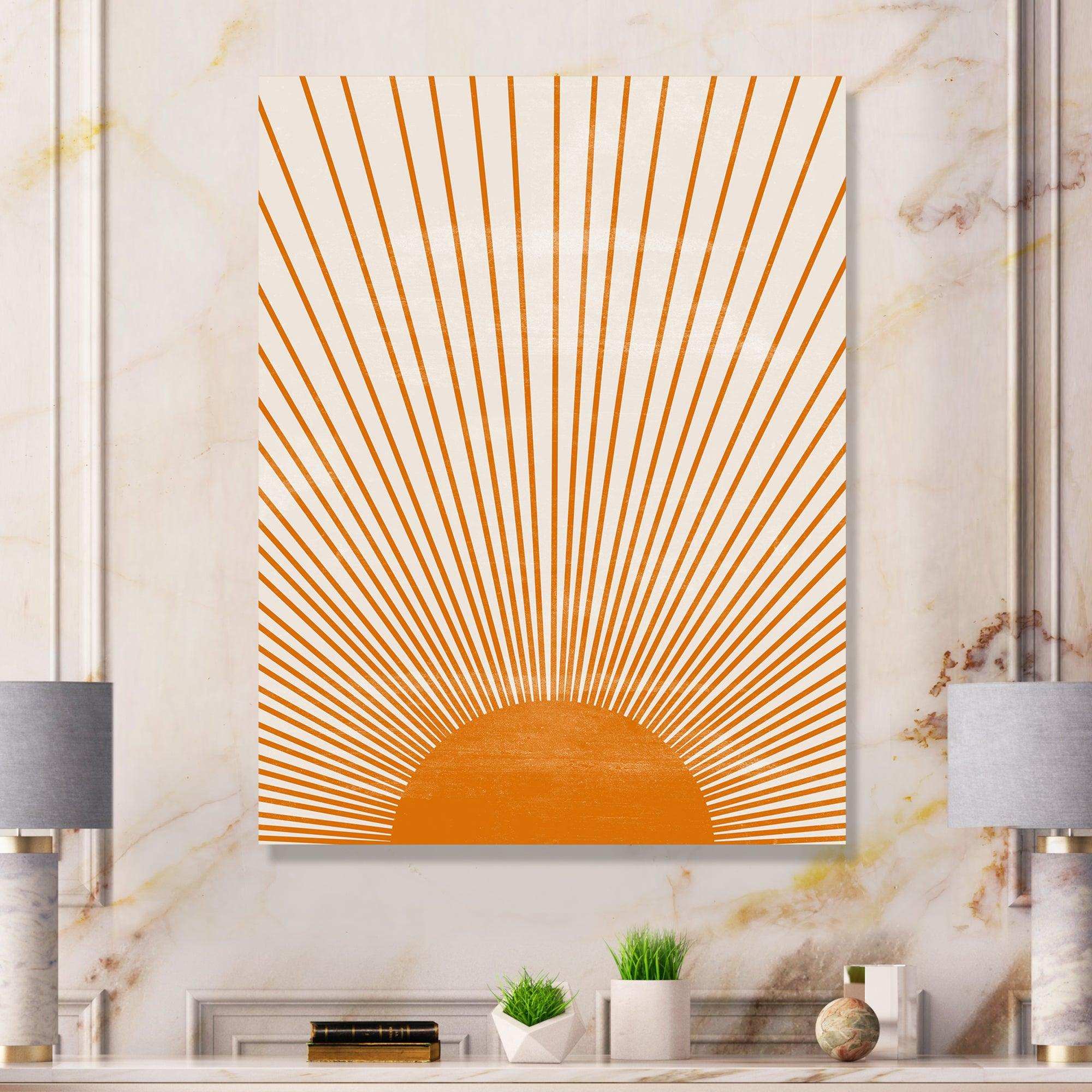 Orange Sun Print III