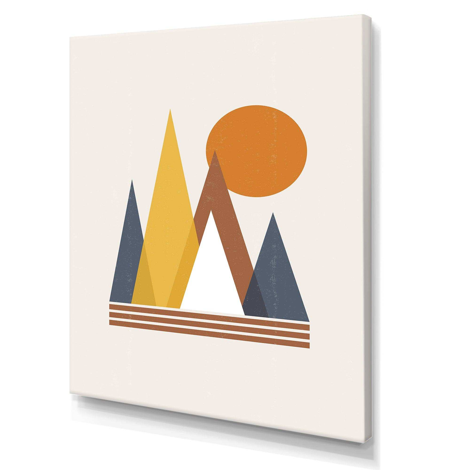 Mountain Abstract and Sun