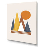 Mountain Abstract and Sun