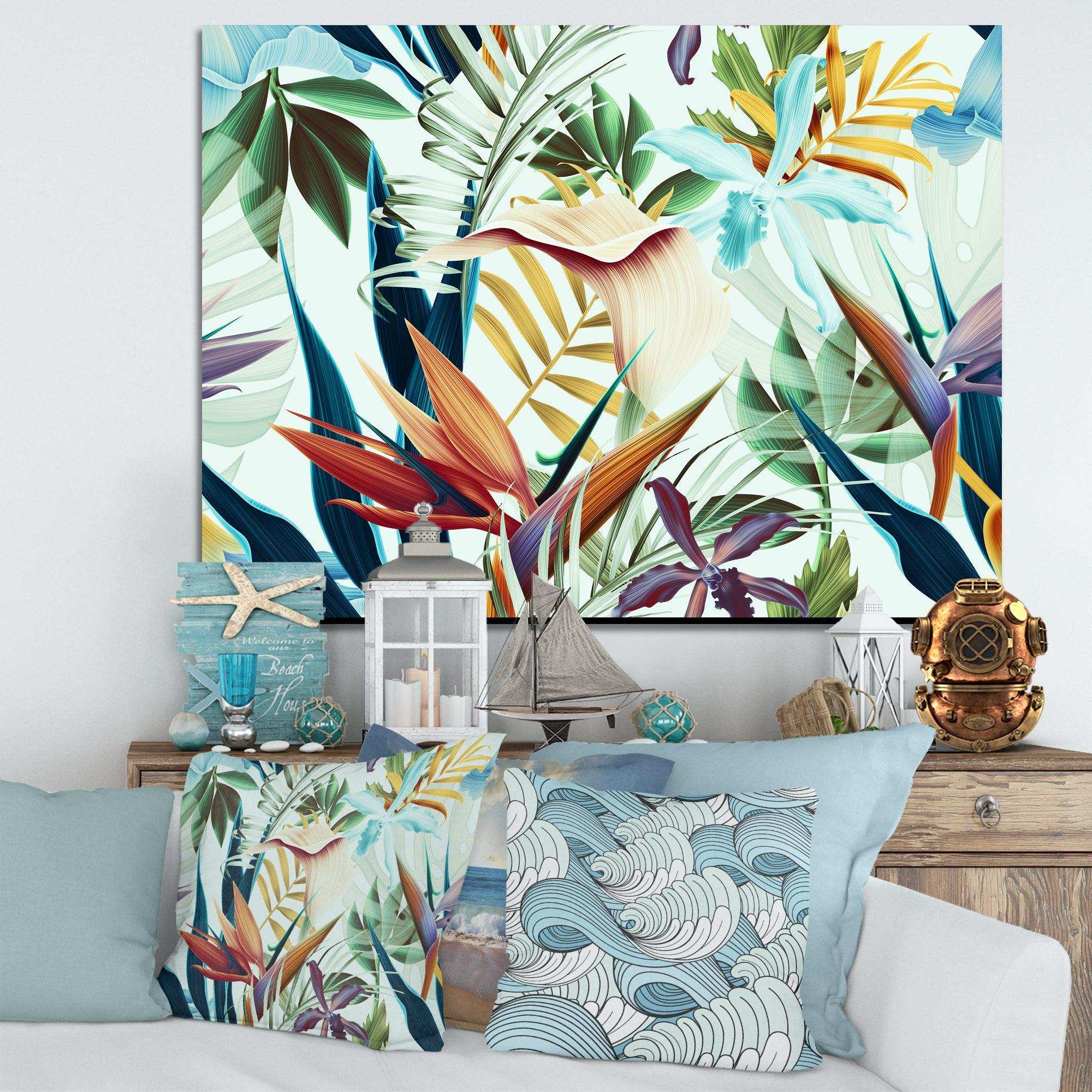 Tropical VIntage Flowers I