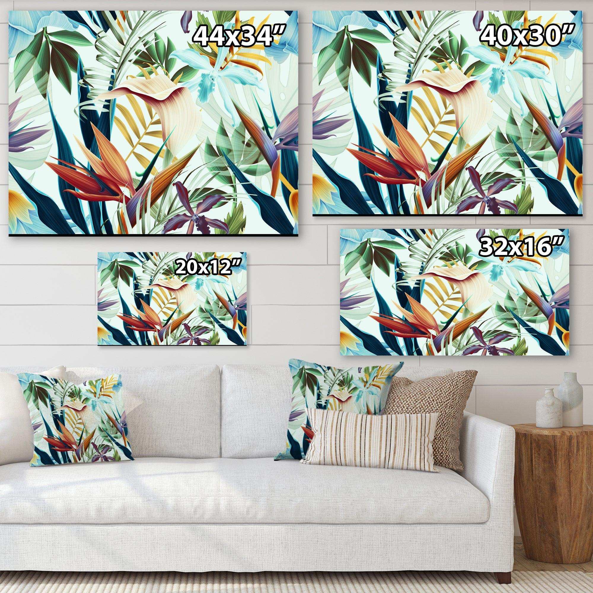 Tropical VIntage Flowers I