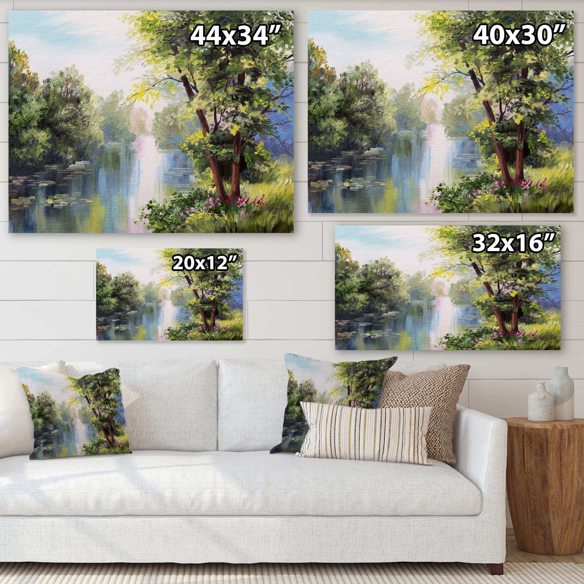 Landscape - Lake In The Forest Summer Day