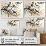 Multicolor Birds On Plum Blossoms Tree X