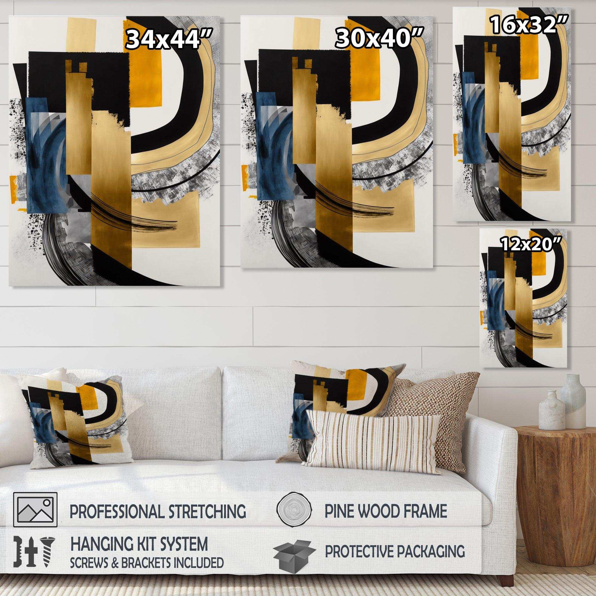 Glam Gold And Black Expression I