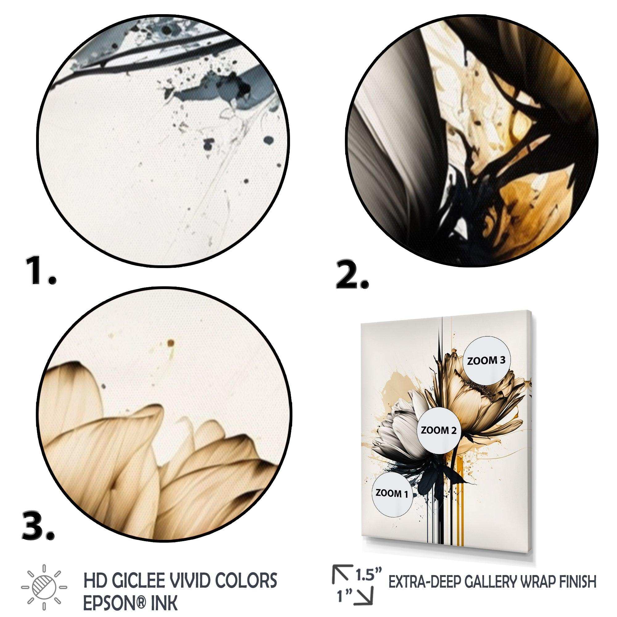 Yellow Daisy Flower On Abstract Fusion