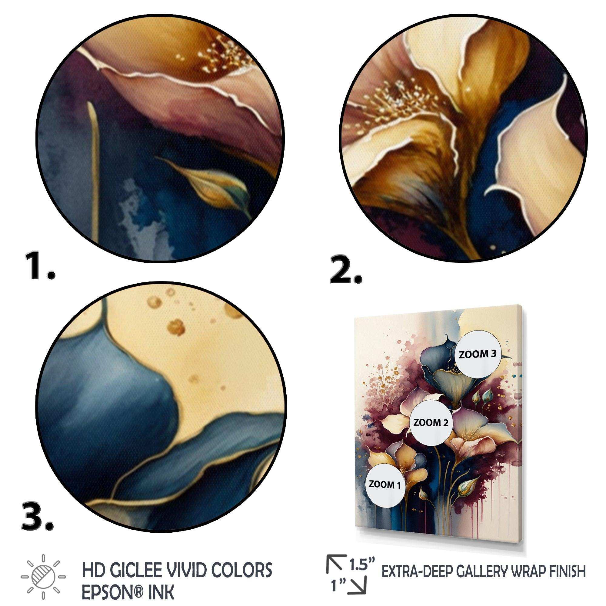 Blue And Burgundy Cally Lily Bouquet I