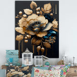Blue And Gold Camellia I