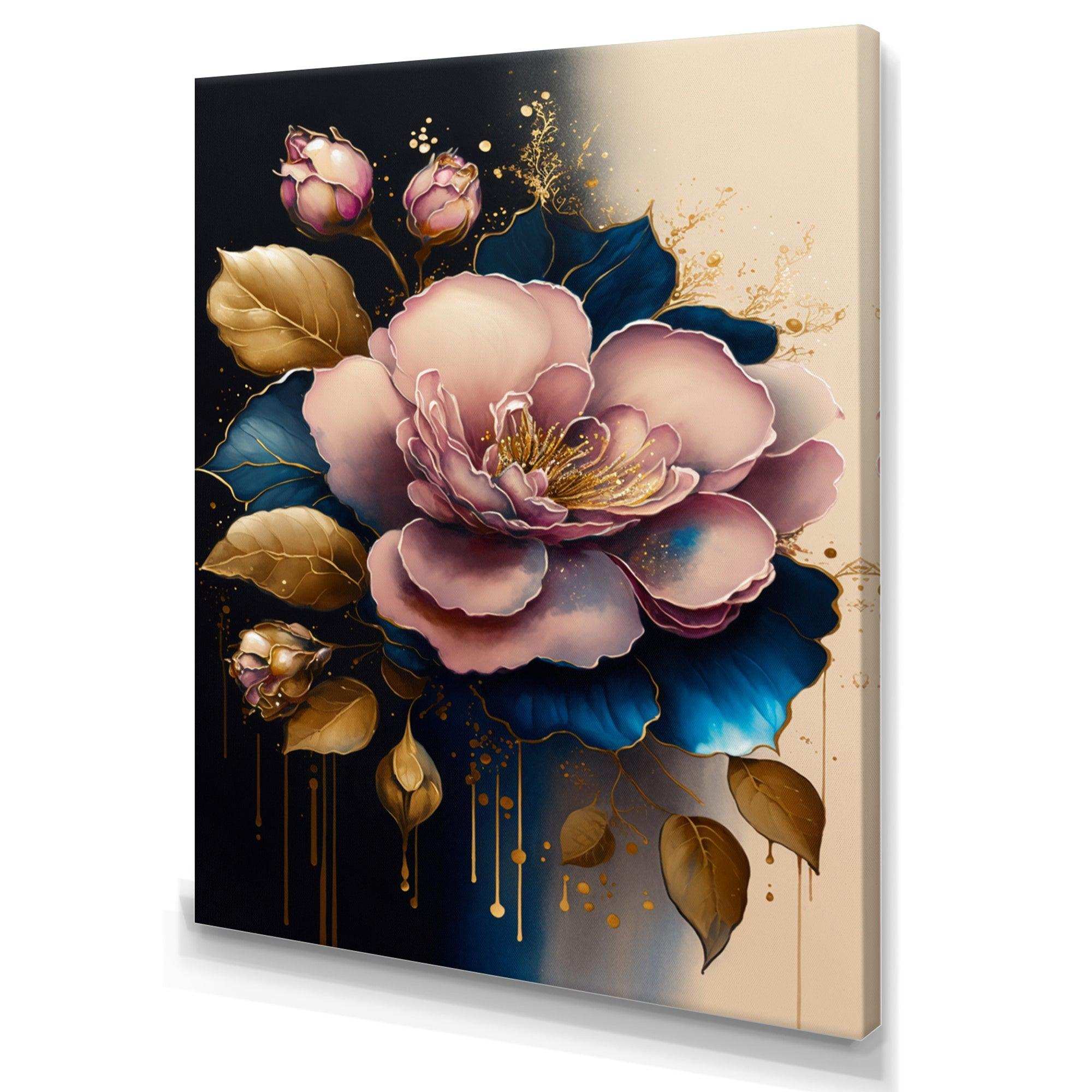 Deep Pink Camellia Floral Design I