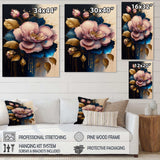 Deep Pink Camellia Floral Design I