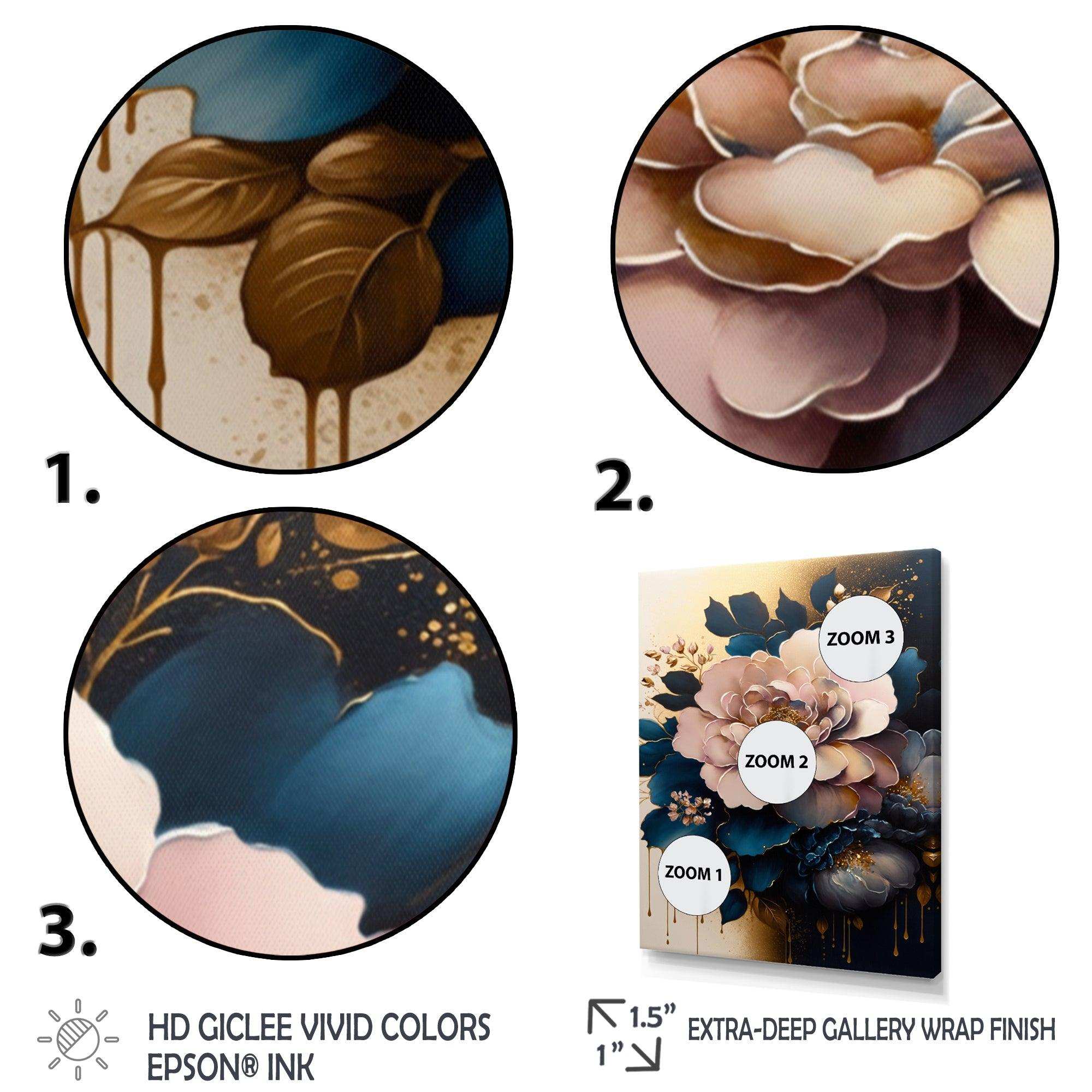 Deep Pink Camellia Floral Design II