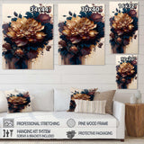 Burgundy And Blue Dahlia Bunch II