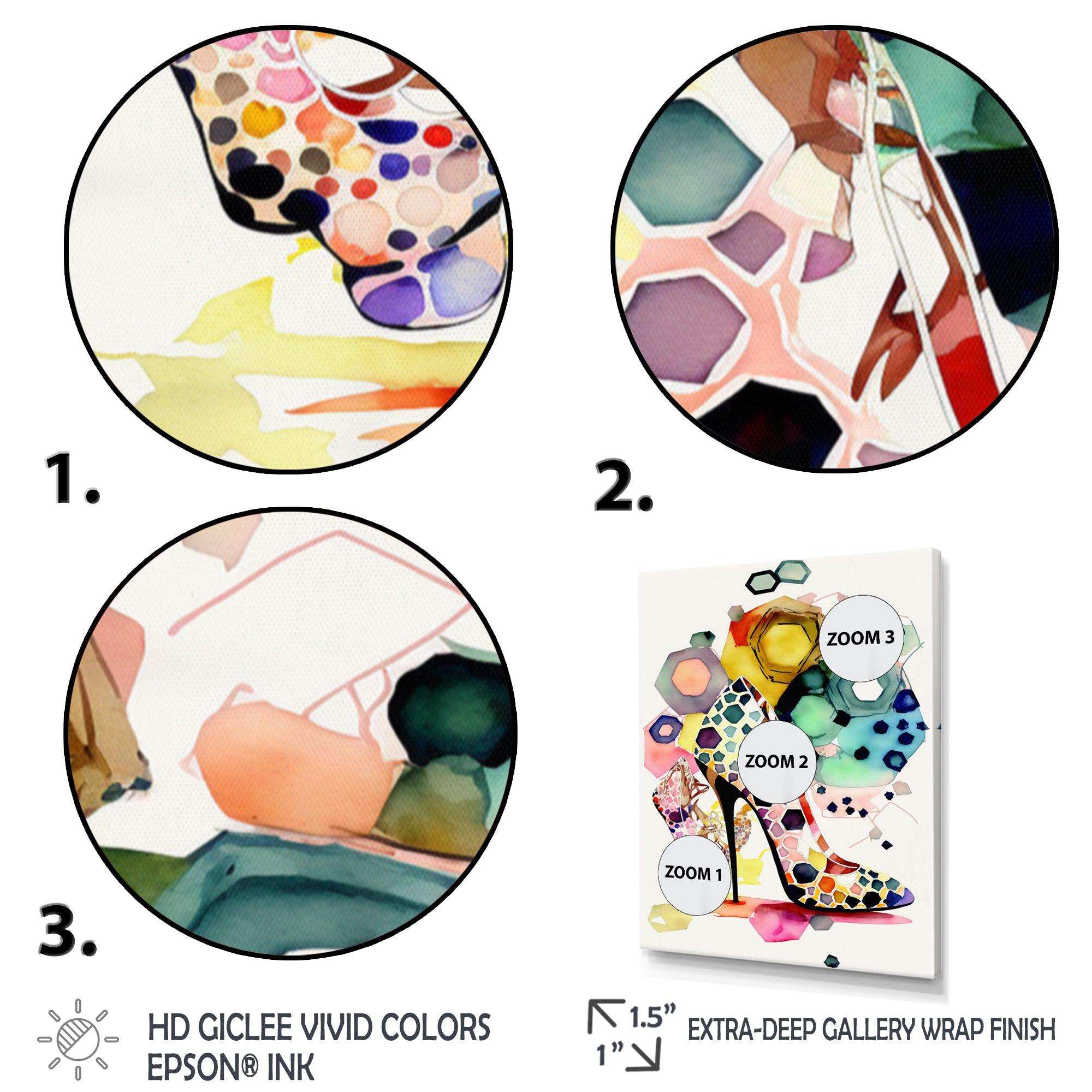 Retro Art Deco High Heel Shoe VII