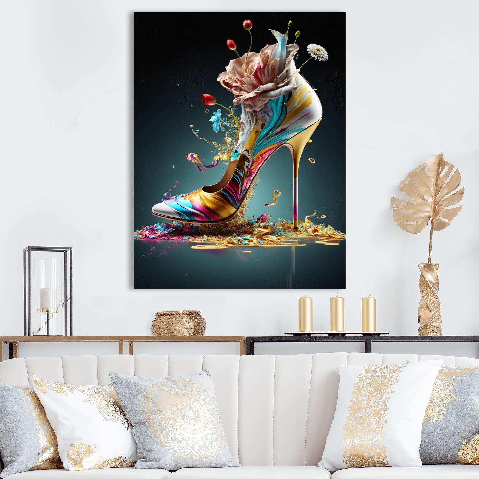 Blue Floral Hight Heels II