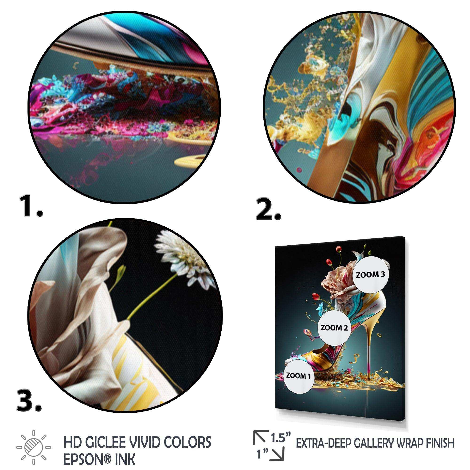 Blue Floral Hight Heels II