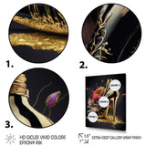 Golden Floral High Heel I