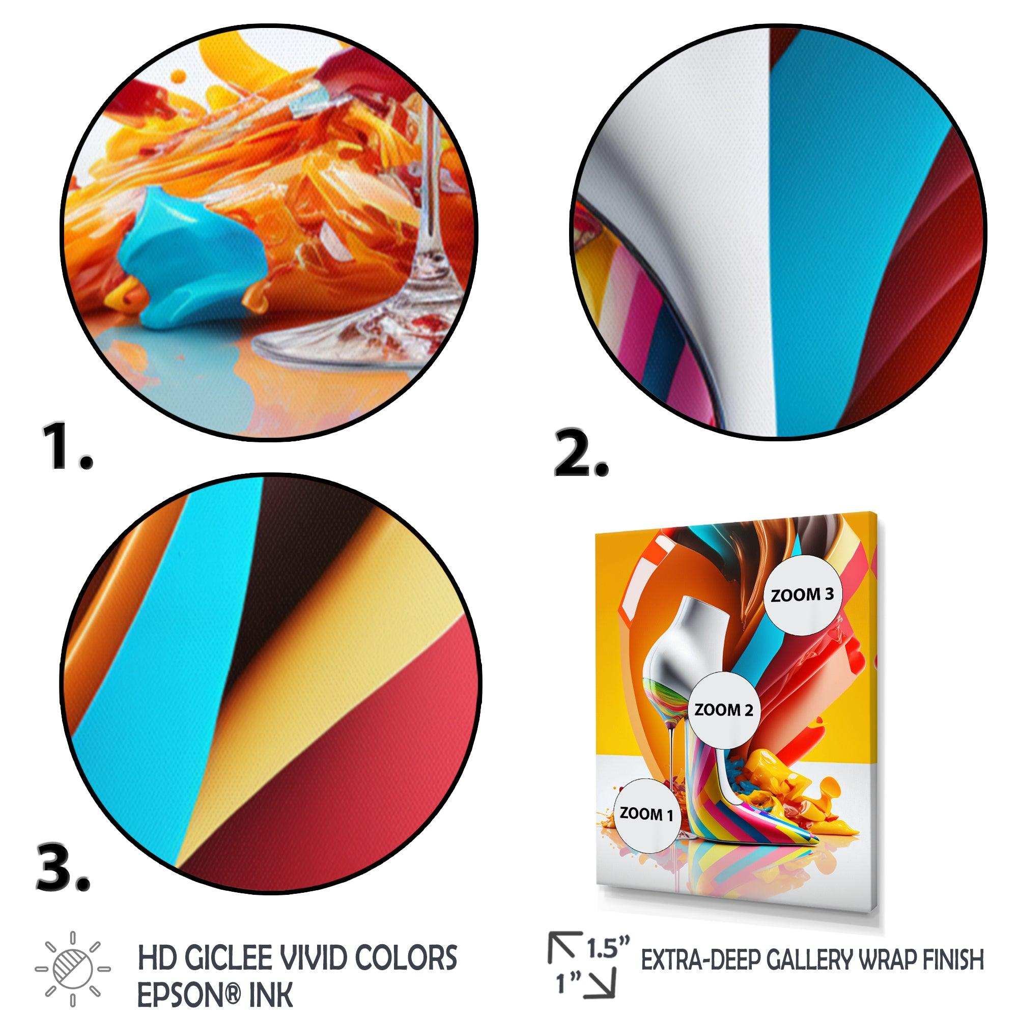 Multicolor Glass High Heel Shoe II