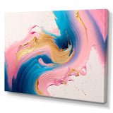 Pink And Gold Waves