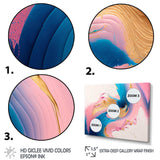 Pink And Gold Waves
