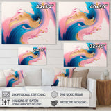 Pink And Gold Waves