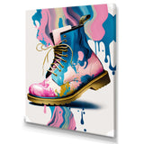 Pink And Blue Art Deco Army Shoes II
