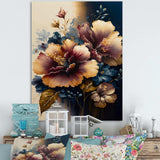 Burgundy And Blue Hibiscus Bunch I