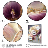 Cream And Purple Tulip II