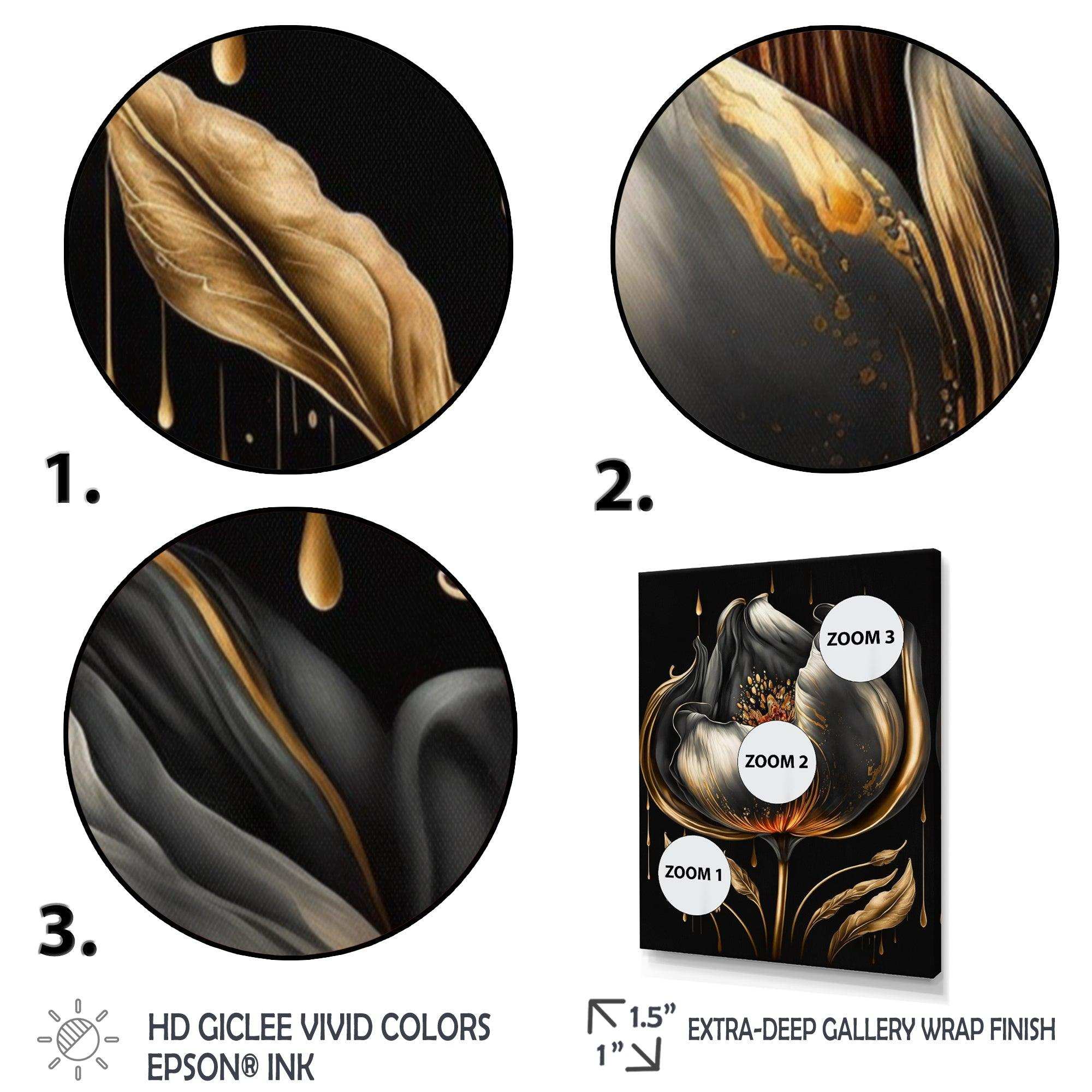 Black And Gold Tulip