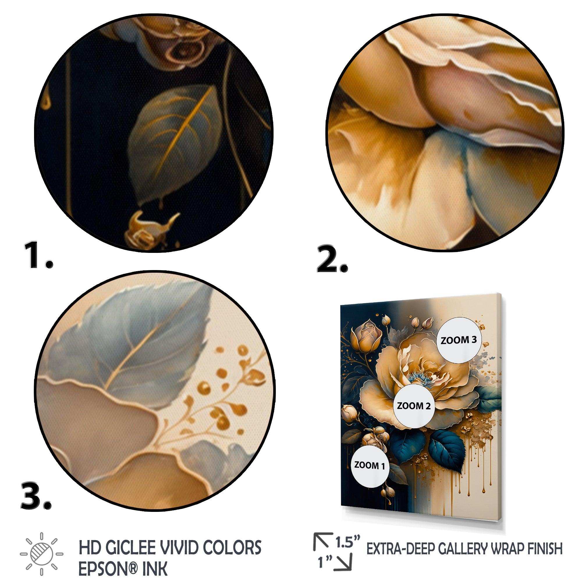 Yellow And Blue Roses I