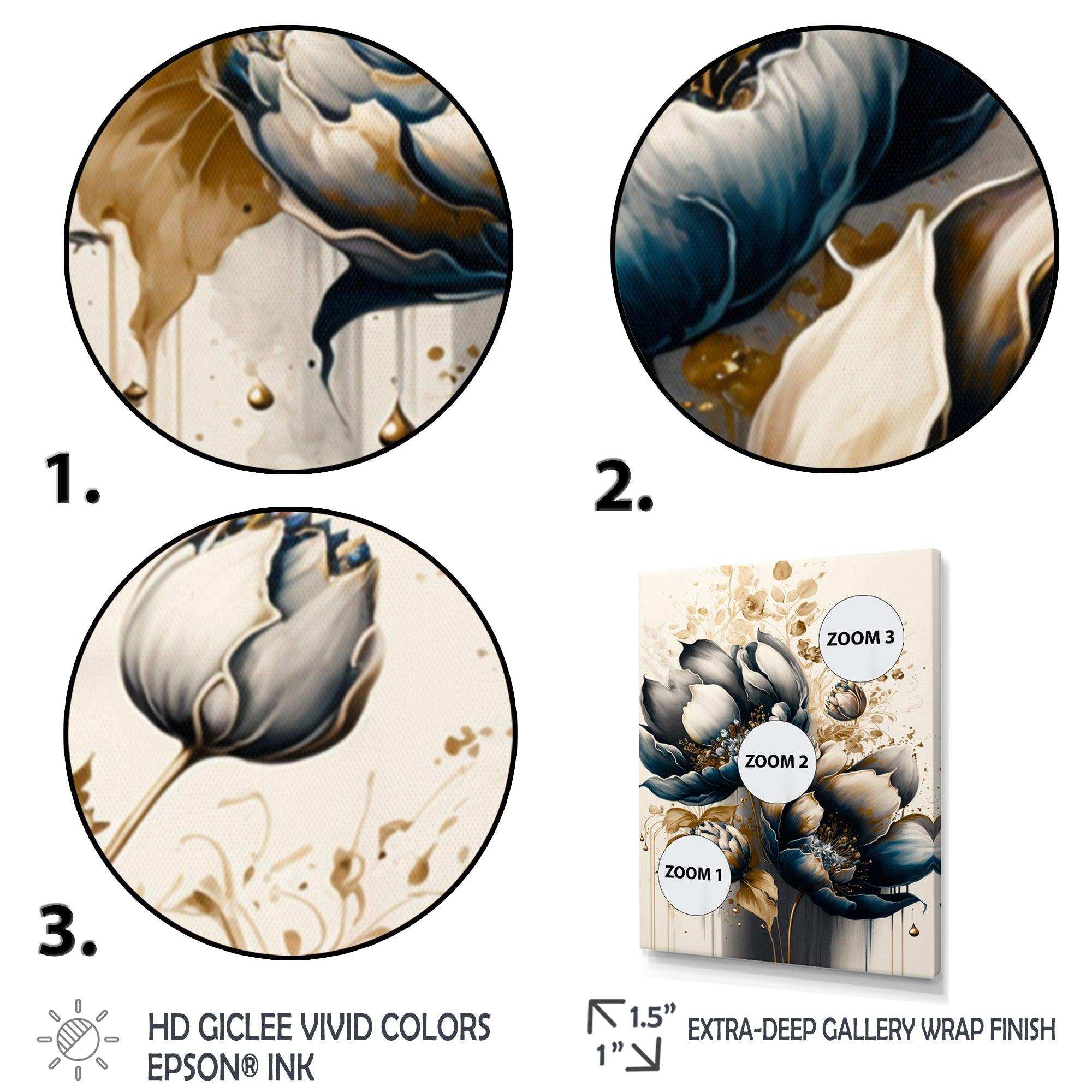 Black And White Watercolor Roses I