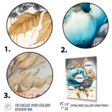 Blue And Gold Mixed Floral Bouquet I