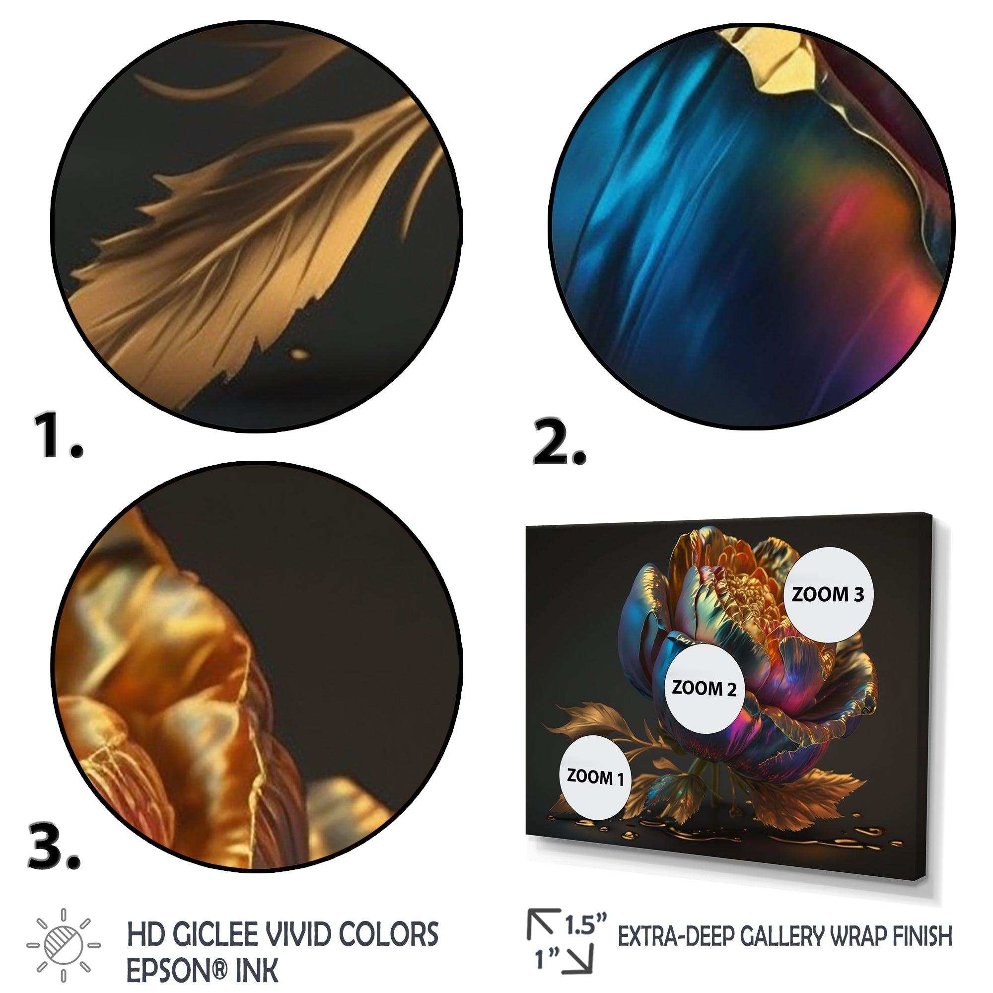 Rainbow Peony Liquid Gold III