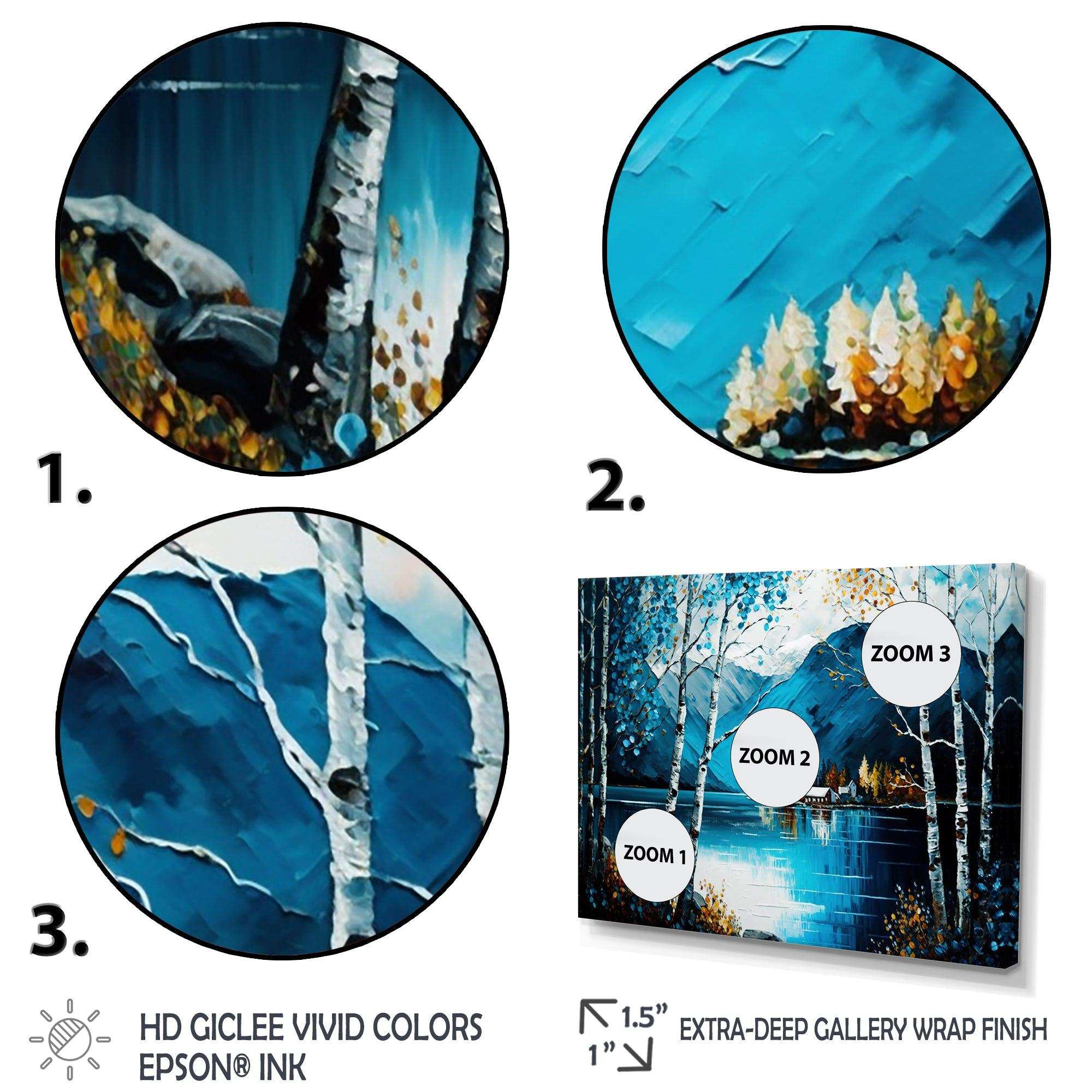 Cabin By A Lake In Fall IV