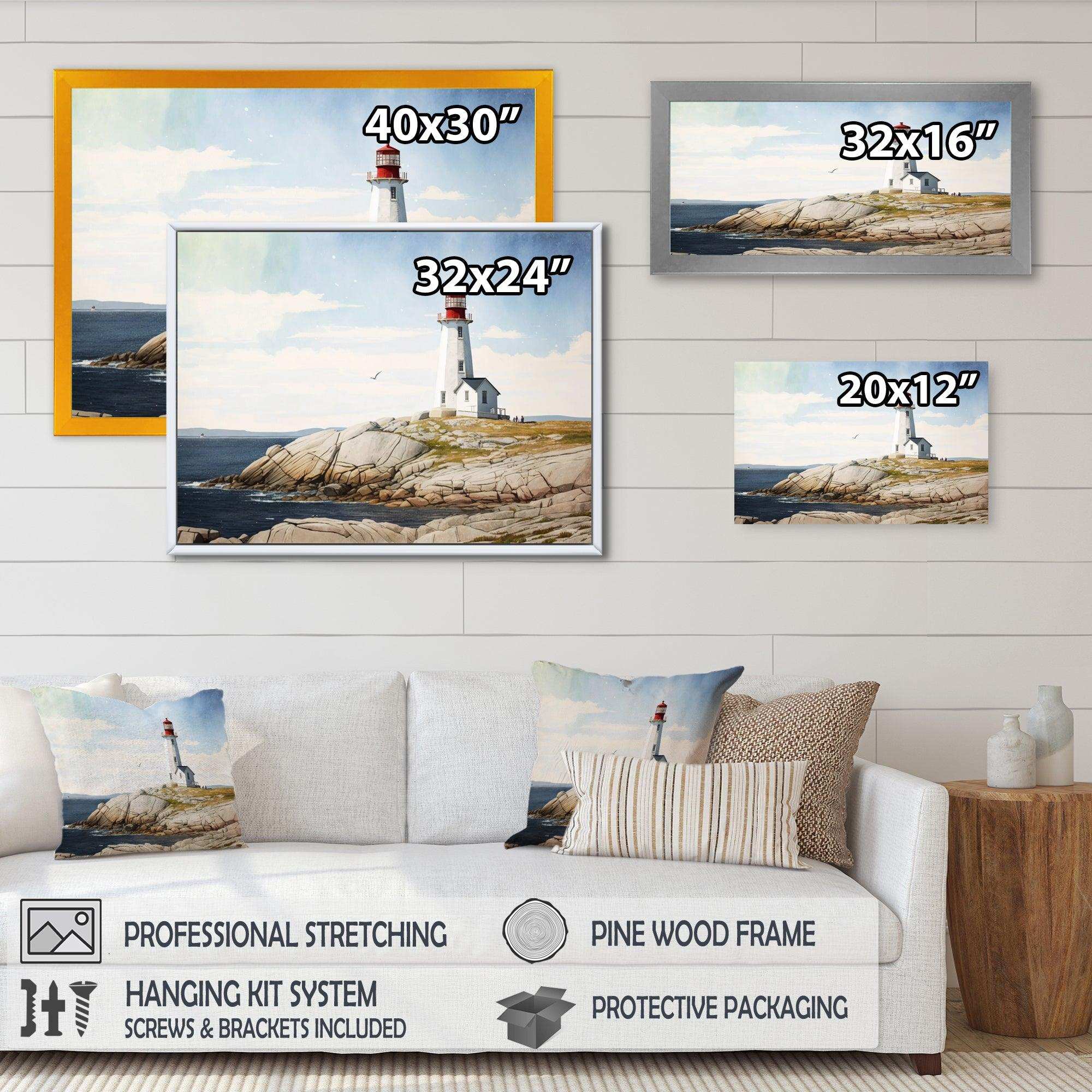 Lighthouse By The Ocean III