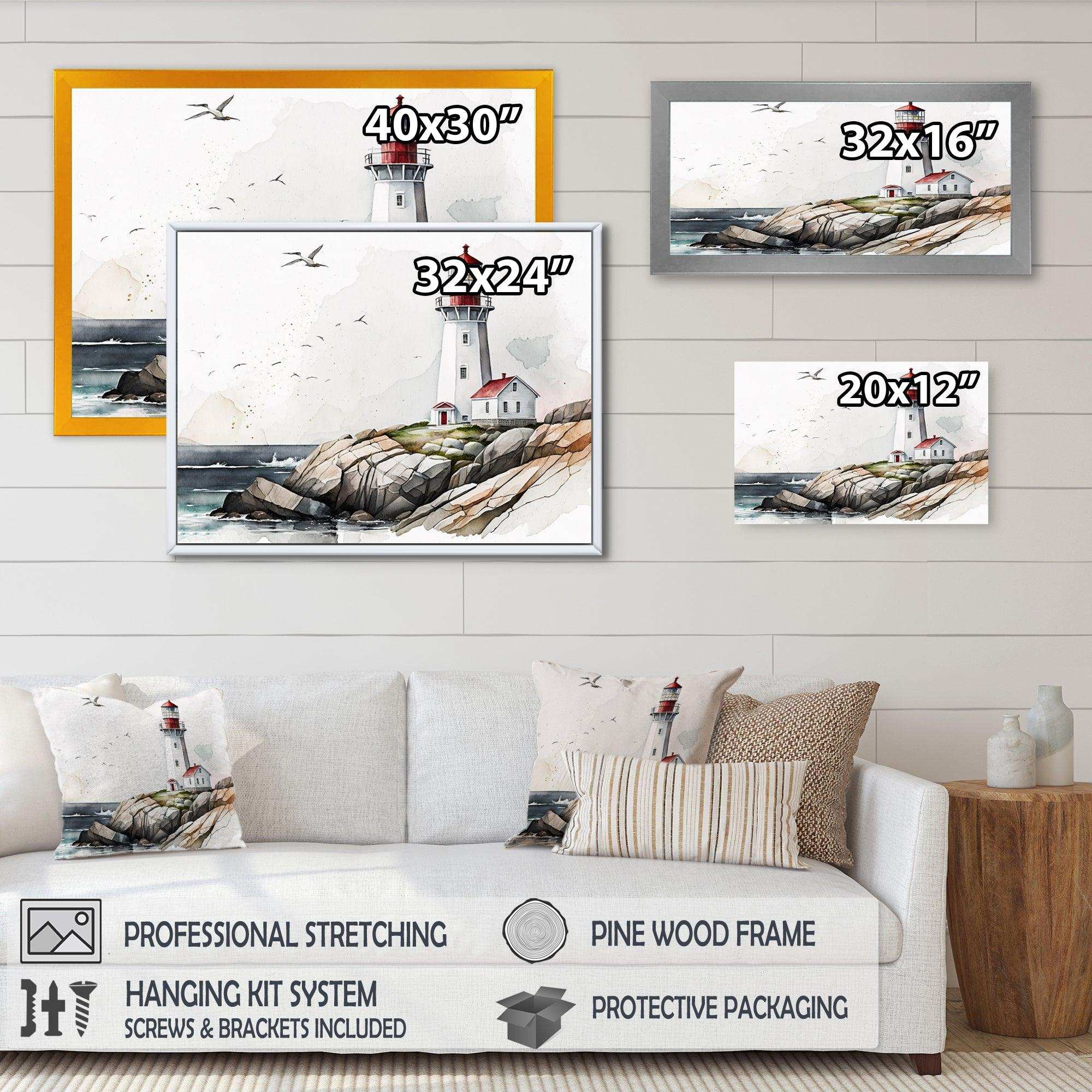 Lighthouse By The Ocean IV