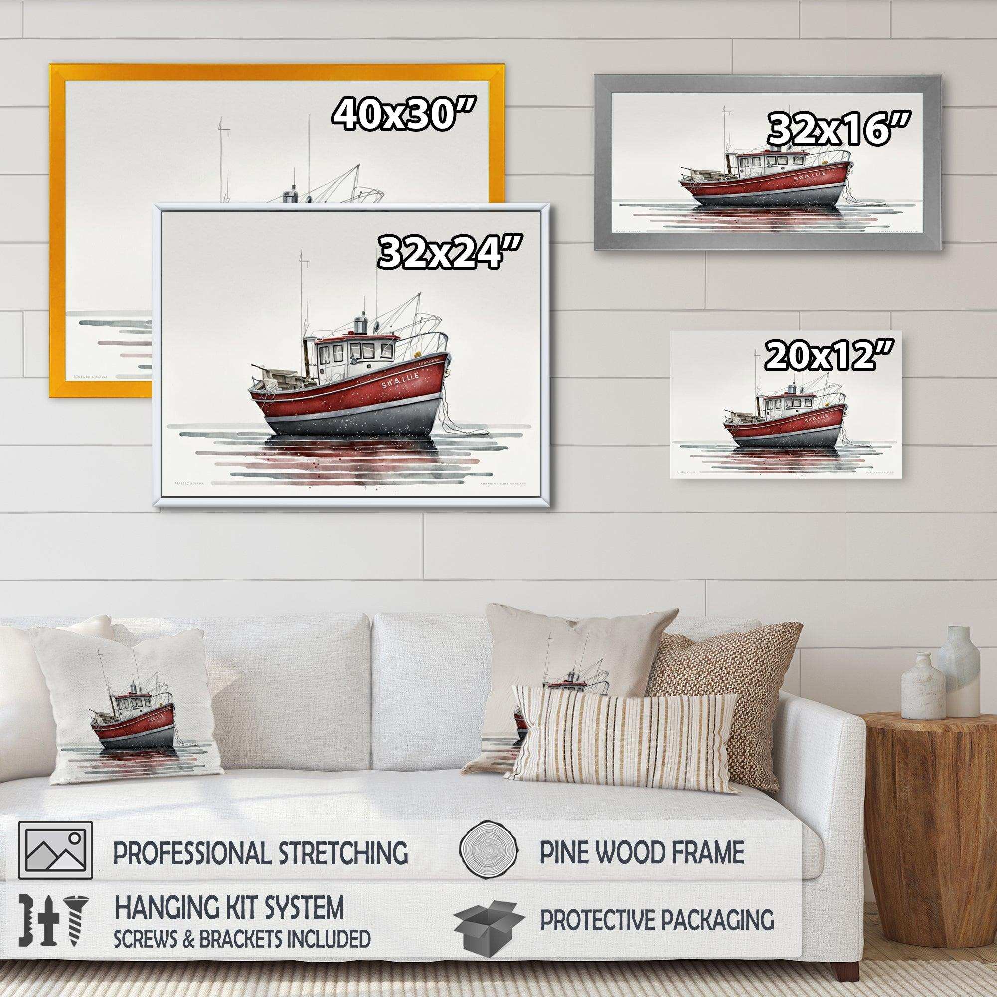 Fisherman'S Boat In The Snow II