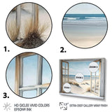 Window To The Beach II - Coastal Canvas Wall Art
