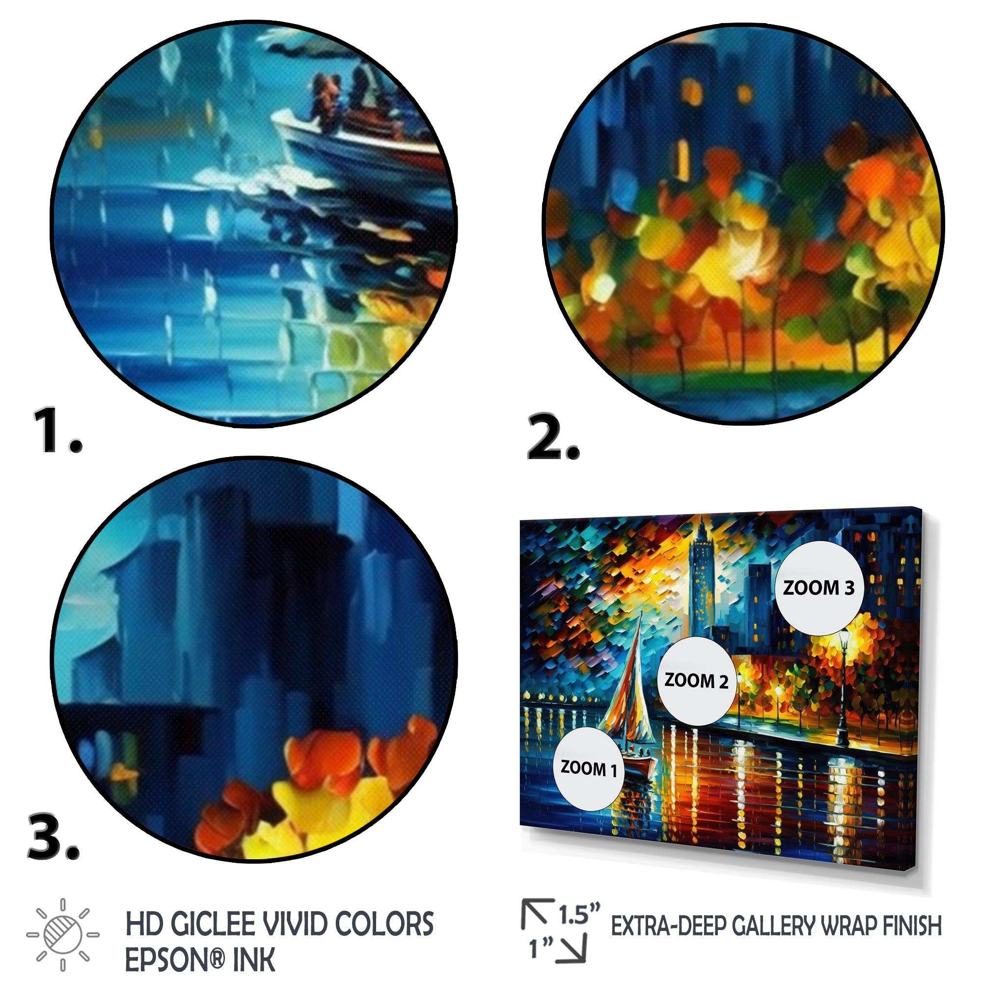 Colorful Paris River