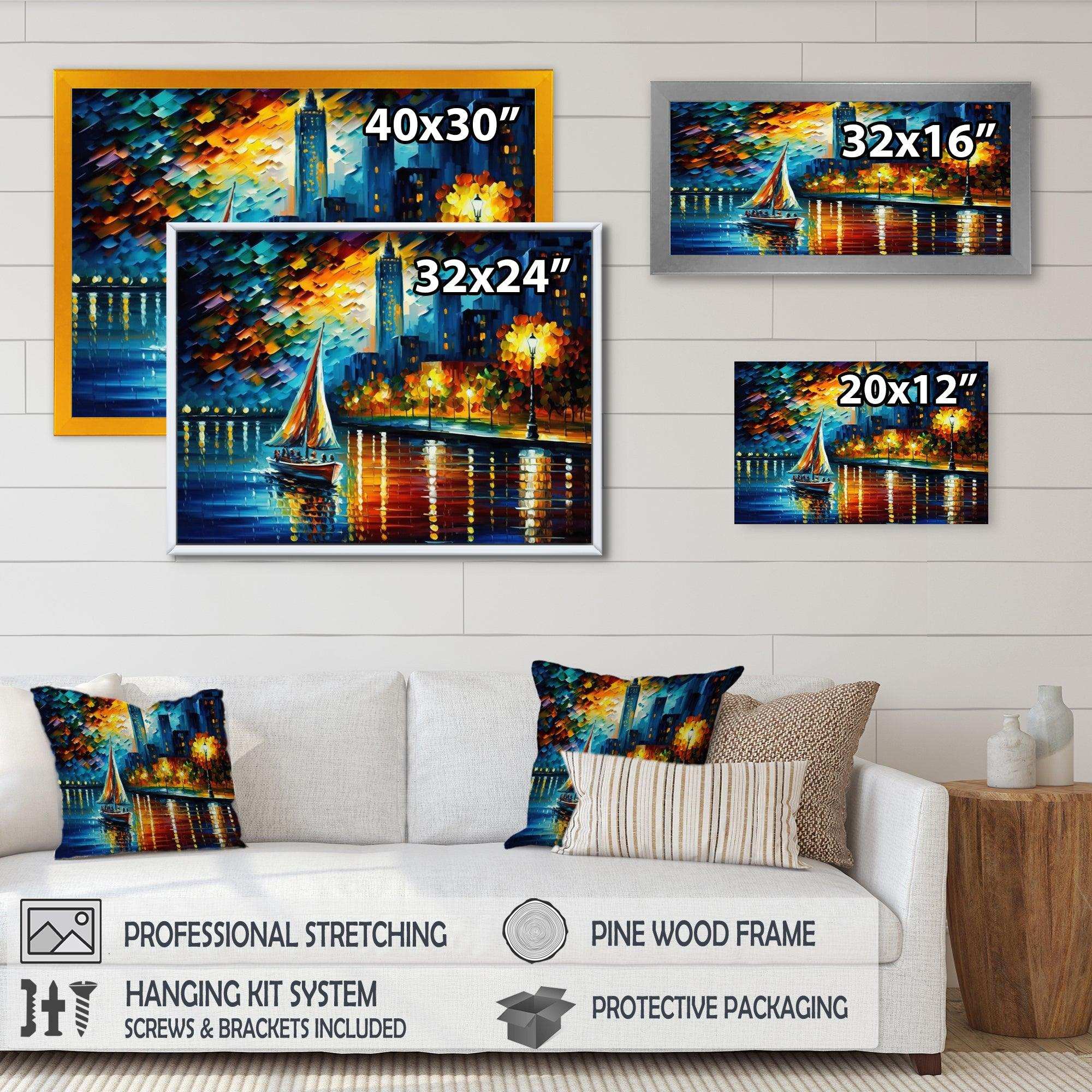 Colorful Paris River